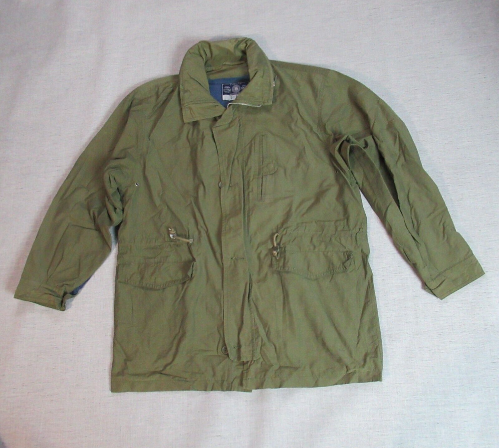 GAP Jacket Womens S Army Green Full Zip Hooded Military Style Long Sleeve Modern